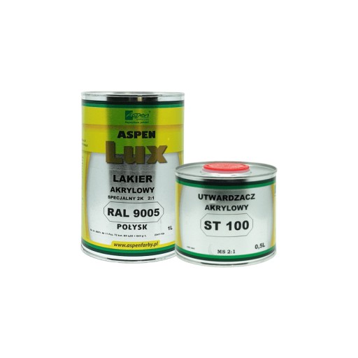 Акриловый лак RAL 9005 блеск 1,5 л