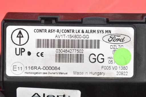 Unité commande confort AV1T-15K600-GG FORD B-MAX 1.5 TDCI 75 KM 12-18