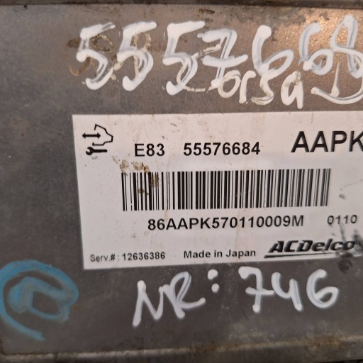 Bedienteil DES MOTORS Computer 55576684 12636386 AAPK OPEL CORSA D 1.2