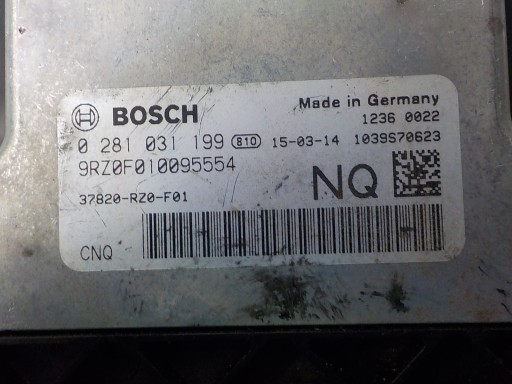 HONDA CIVIC IX computer bedienteil 0281031199 NQ 37820-RZ0-F01