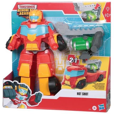 TRANSFORMERS RESCUE BOTS HOT SHOT 35cm VEĽKÉ 2v1