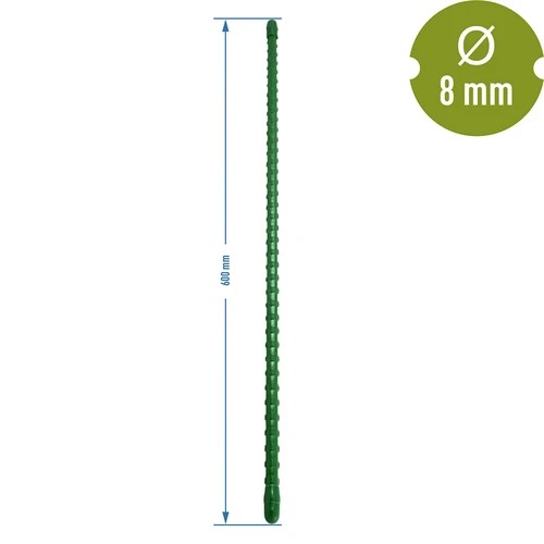 Tyczka do roślin 60cm 10szt stalowa powlekana 0,6m