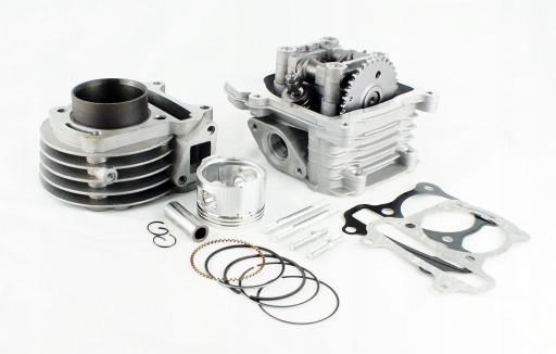 AB8V1327 - ЦИЛИНДР + ГОЛОВКА КПЛ .  4T GY6 80CCM (47mm) - без