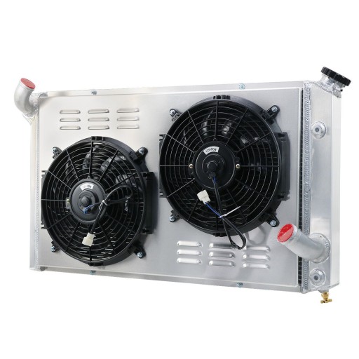 USA-CU717+FAN, USA-CU717+FAN - Радиатор с вентиляторами chevrolet corvette c3 78-82