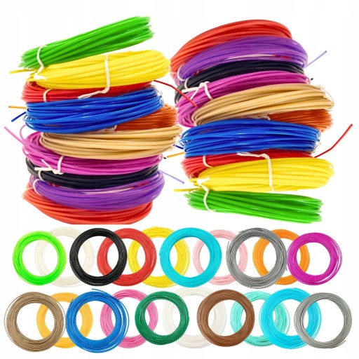 FILAMENT PLA ЗАПРАВКА ДЛЯ КУЛЬКОВОЇ РУЧКИ 3D 100М 20*5М