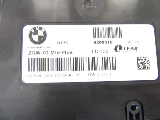 upravljačka ZGW BRAMKI GATEWAY BMW F25 X3 F26 X4 MID plus