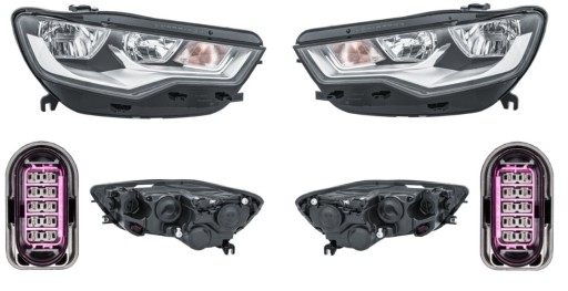 SS13E109-H 13E110-H - ЛАМПА ФАРА AUDI A6 4G C7 11-14 HELLA L+P