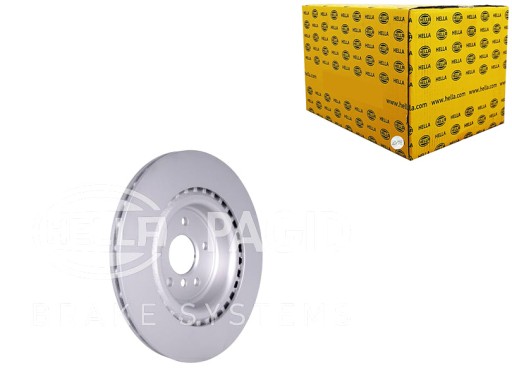 8DD 355 - ТОРМОЗНЫЕ ДИСКИ 2 ШТ. ОКРАШЕННАЯ ЗАДНЯЯ ЧАСТЬ JAGUAR HELLA