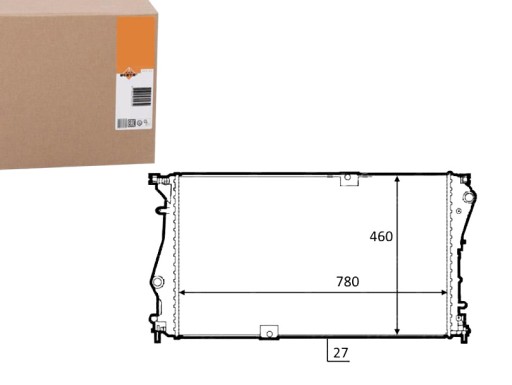 NRF58498(EXT) - NRF РАДІАТОР RENAULT OPEL TRAFIC MOVANO (12- ) NO