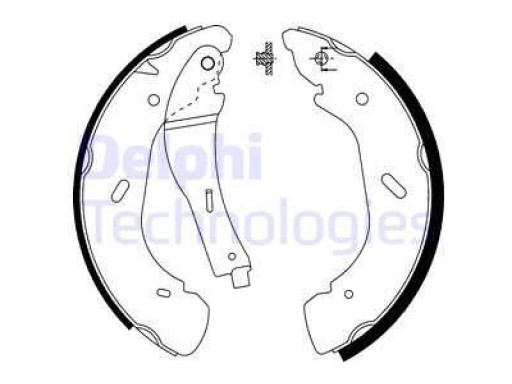Delphi LS1914 комплект тормозных колодок