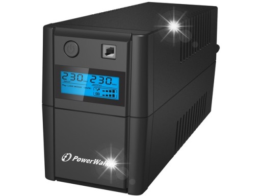 Джерело безперебійного живлення ups tower 480w / 850va sinus lcd hid type e powerwalker