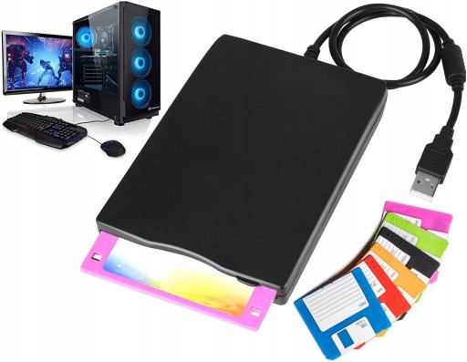 USBグリーン1 Zewnętrzna napęd dyskietek 3,5 