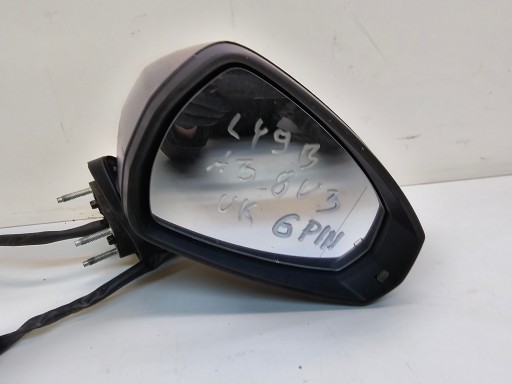 mirror exterior right AUDI A3 8V LY9B 6-PIN UK