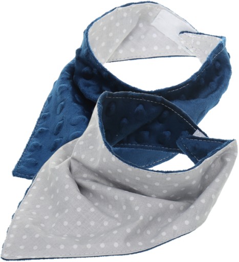 Тканинний нагрудник Babymam Shades of blue, Shades of gray та silver 1 шт.