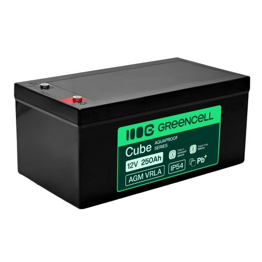 Акумулятор agm 12v 250ah vrla для сонячних панелей фотоелектричних яхт і човнів