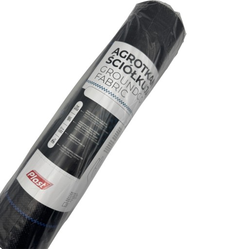 Agrotkanina Antychwastowa mata ściółkująca Czarna rolka 1,6m x 50m 100g/m2