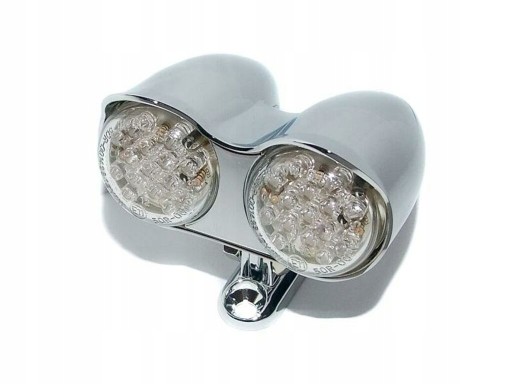 LA-015 - ЗАДНИЙ ФОНАРЬ ЗАДНИЙ УНИВЕРСАЛЬНЫЙ СВЕТОДИОДНЫЙ МЕТАЛЛИЧЕСКИЙ ХРОМ HOM