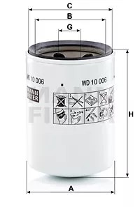 Mann-Filter WD 10 006 фильтр, рабочая сантехника