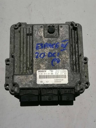 8200889497 - Renault espace iv - комп'ютерний контролер двигуна 0281015321, 8200560320