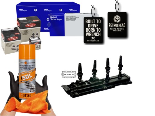 DELGN10460-12B1#ECS-PCP+K - Котушка запалювання citroen evasion xantia xm xsara fi #petrolhead pro+ kit4