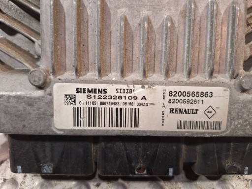 Computer S122326109A 8200592611 8200565863 RENAULT 1.5 DCI