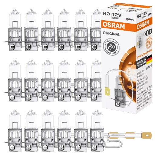 50 ОРИГИНАЛЬНЫХ ЛАМПОЧЕК OSRAM H3 12 В 55 Вт PK22S