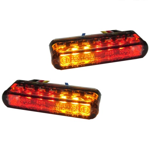 254-071 - Напрямок + Св. стоп + Св. пост LED 2 шт мотоцикл