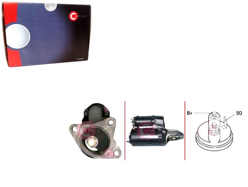 CASCST30142AS(iMOTO) - Стартер 12v 0.8kw каско + водійський комплект №37