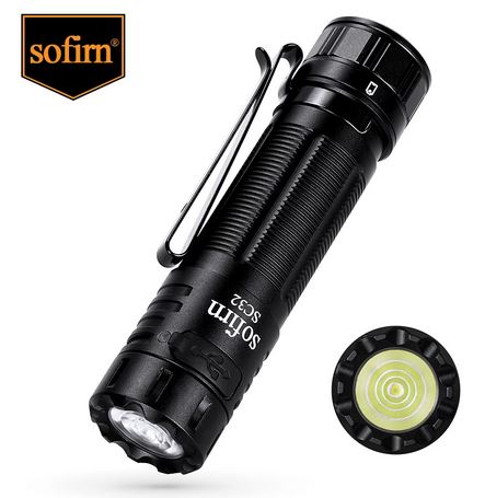 Тактический фонарь Sofirn SC32 EDC + akku 18650