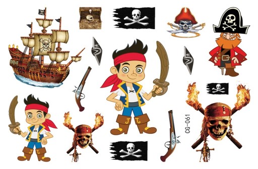 Tetovanie pre deti piráti, Jake Pirát