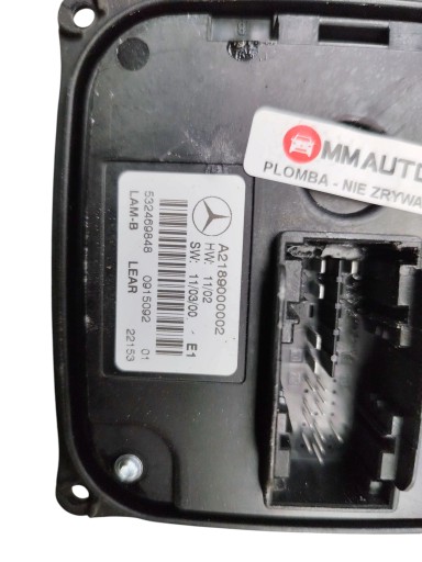 control unit module LED MERCEDES W246 W242 W204 W218 W166 A2189000002