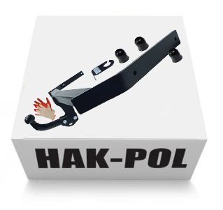 БУКСИРУВАЛЬНИЙ ГАК HAKPOL + КОЛПАКИ для AUDI A3 8P 2 II 2003-2008 HB ХЕТЧБЕК