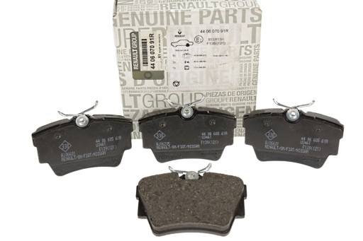 КОЛОДКИ ЗАДНІЙ TRAFIC 3 TALENTO 440607091R 440668561R