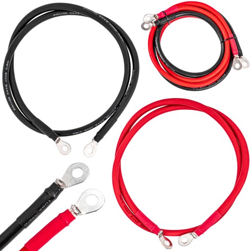 Кабель, кабель для подключения agm аккумулятора, гель, 25мм, 1м х 2шт