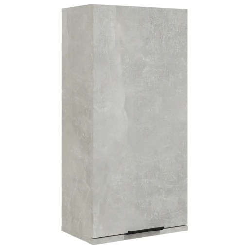 vidaXL Závesná kúpeľňová skrinka, betónová šedá, 32x20x67 cm