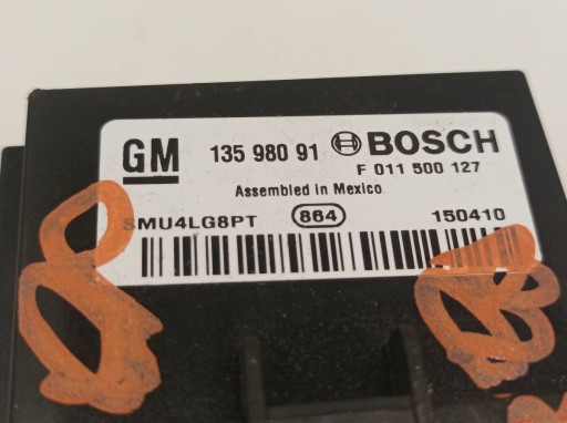 resistor, rheostat, regulator OPORNICA 13598091 F011500127 Opel Astra IV (2009- 2020 ) J