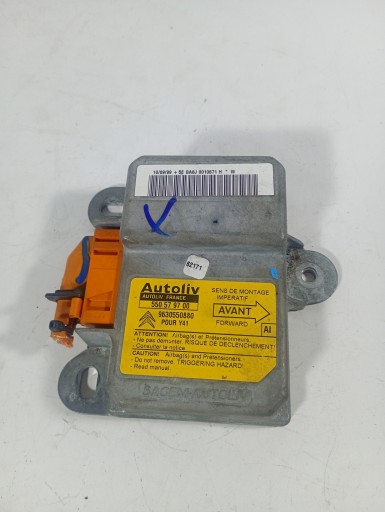 Citroen XM 94-00 SENSOR modul airbagy POWIETRZNEJ airbag OE 9630550880