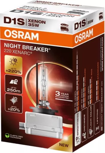 ЛАМПОЧКА OSRAM NIGHT BREAKER 220 D1S BOX