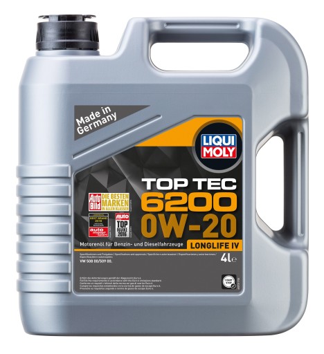 LIQUI MOLY OIL 0W20 4L TOP TEC 6200 / 5