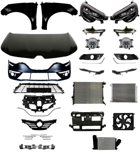 Inny678 - Renault Megane IV 16- Бампер, Ремень, Капот, Крило