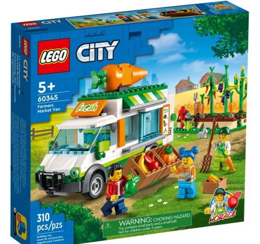 LEGO City 60345 Dodávka na trhu so zeleninou