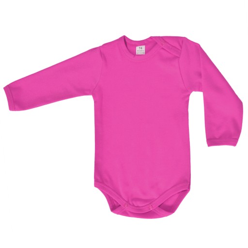 Створіть бавовняне боді з довгим рукавом, розмір 86, застібається на кнопку