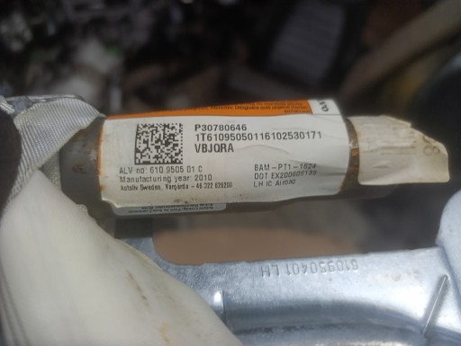 Dachvorhang Airbag POWIETRZNA AIRBAG links VOLVO S60 V60 II P30780646 610950501C