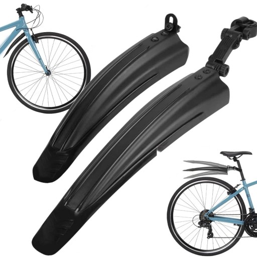 Комплект крил Велосипедні крила передні і задні, чорні