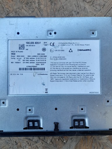 10A035820F 10A035820A - Vw id.4 id4 id.3 id.5 audi e-tron навигационный модуль драйвера радиомодуля