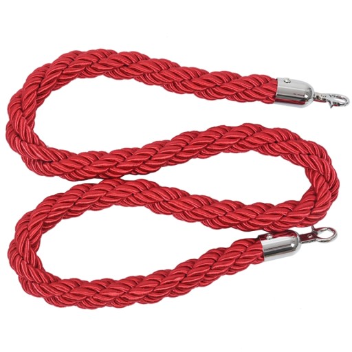 Ng Twisted Queue Barrier Rope Red for Posts Stands