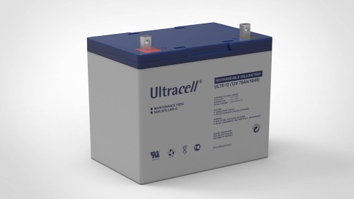Agm акумулятор ul 12v 75ah (ul75-12) ultracell