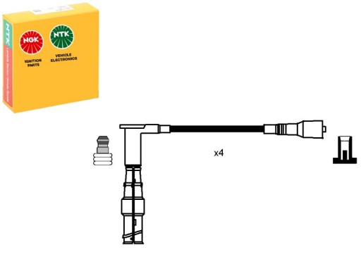 0738 - Комплект проводов зажигания mercedes 124 c124 124 t-model s124 124