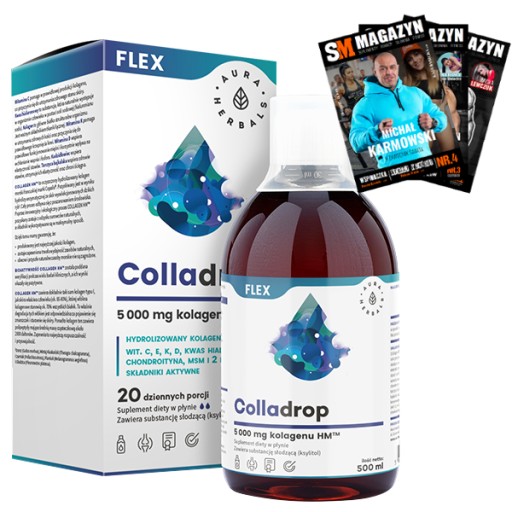 Aura Herbals Colladrop Flex морський колаген 500 мл
