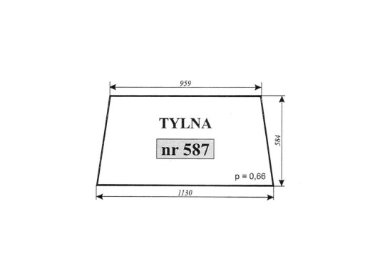 ЗАДНЄ СКЛО C - 330 URSUS MF ЗАМОСЦЬ 587